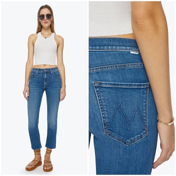 💕MOTHER💕 The Mid Rise Rider Ankle Jeans ~ Right On 27 NWT - Picture 3 of 16